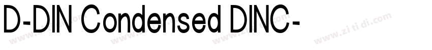 D-DIN Condensed DINC字体转换